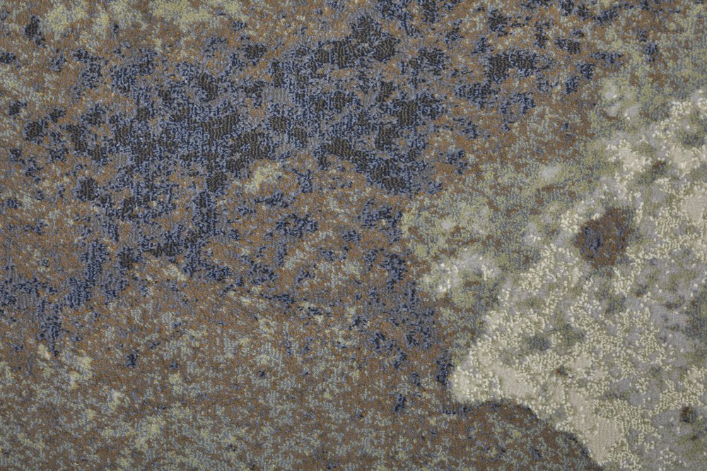 9' X 12' Taupe Brown And Black Abstract Area Rug