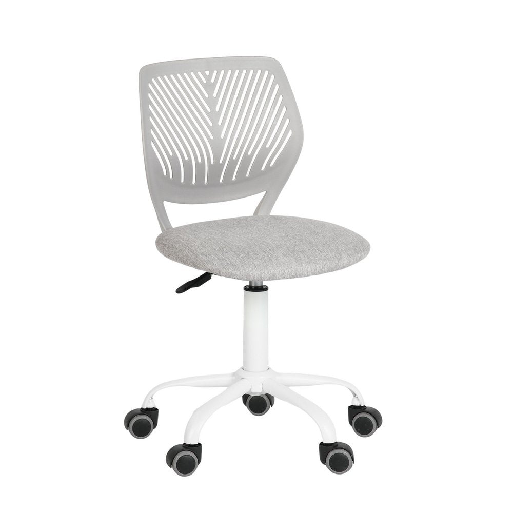 Gray and Black Adjustable Height Swivel Rolling Office Chair