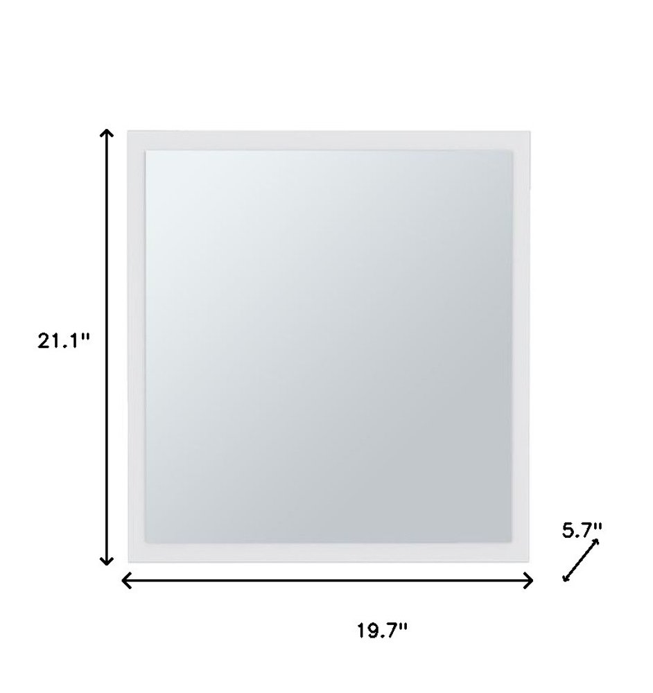 20" White Wood Floating Bathroom Vanity