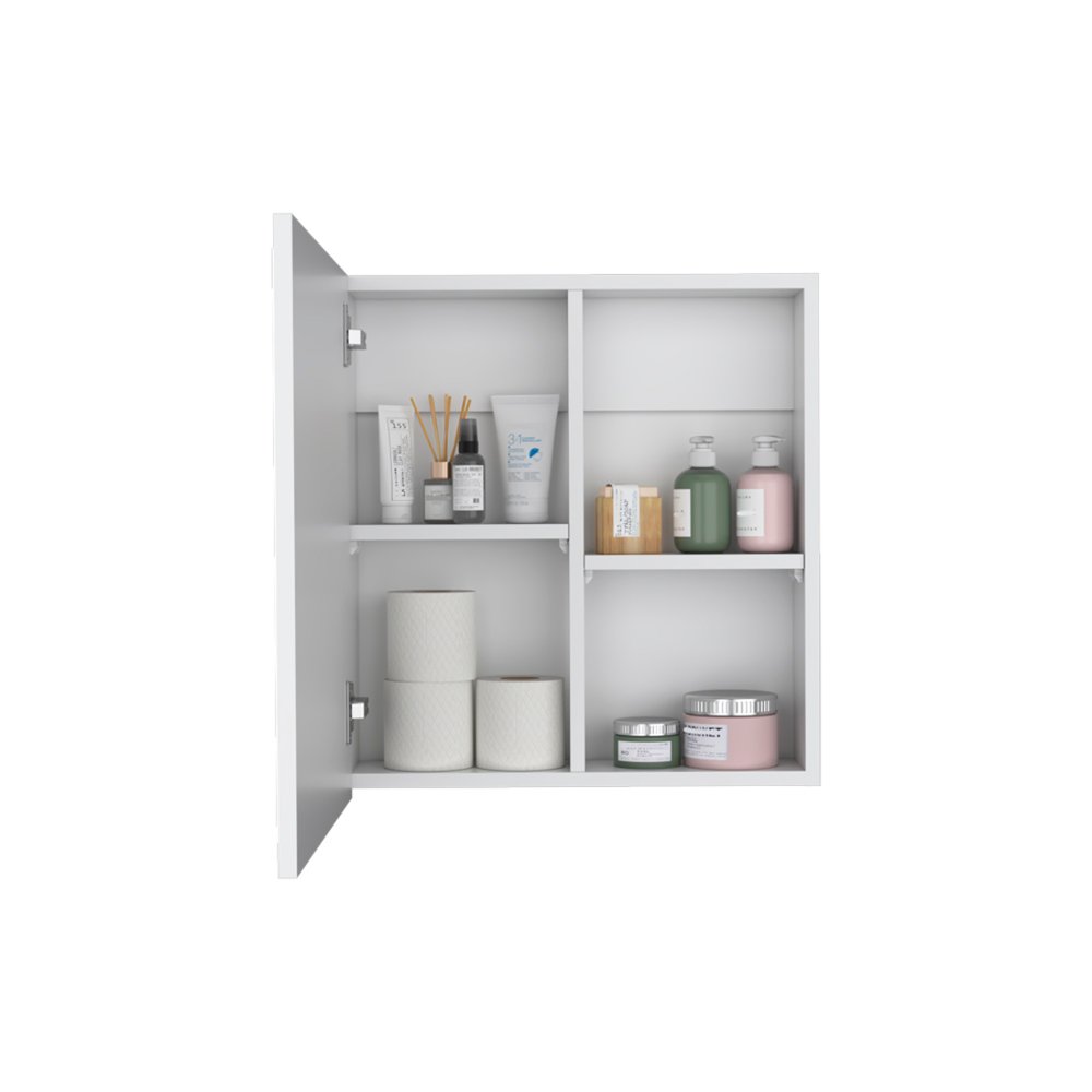20" White Wood Floating Bathroom Vanity