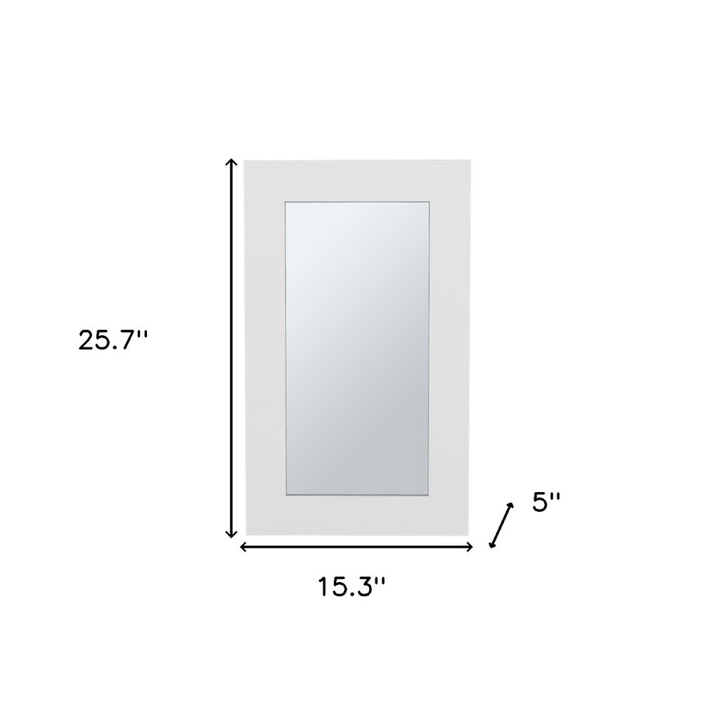 Tocador de baño flotante de madera blanca de 15"