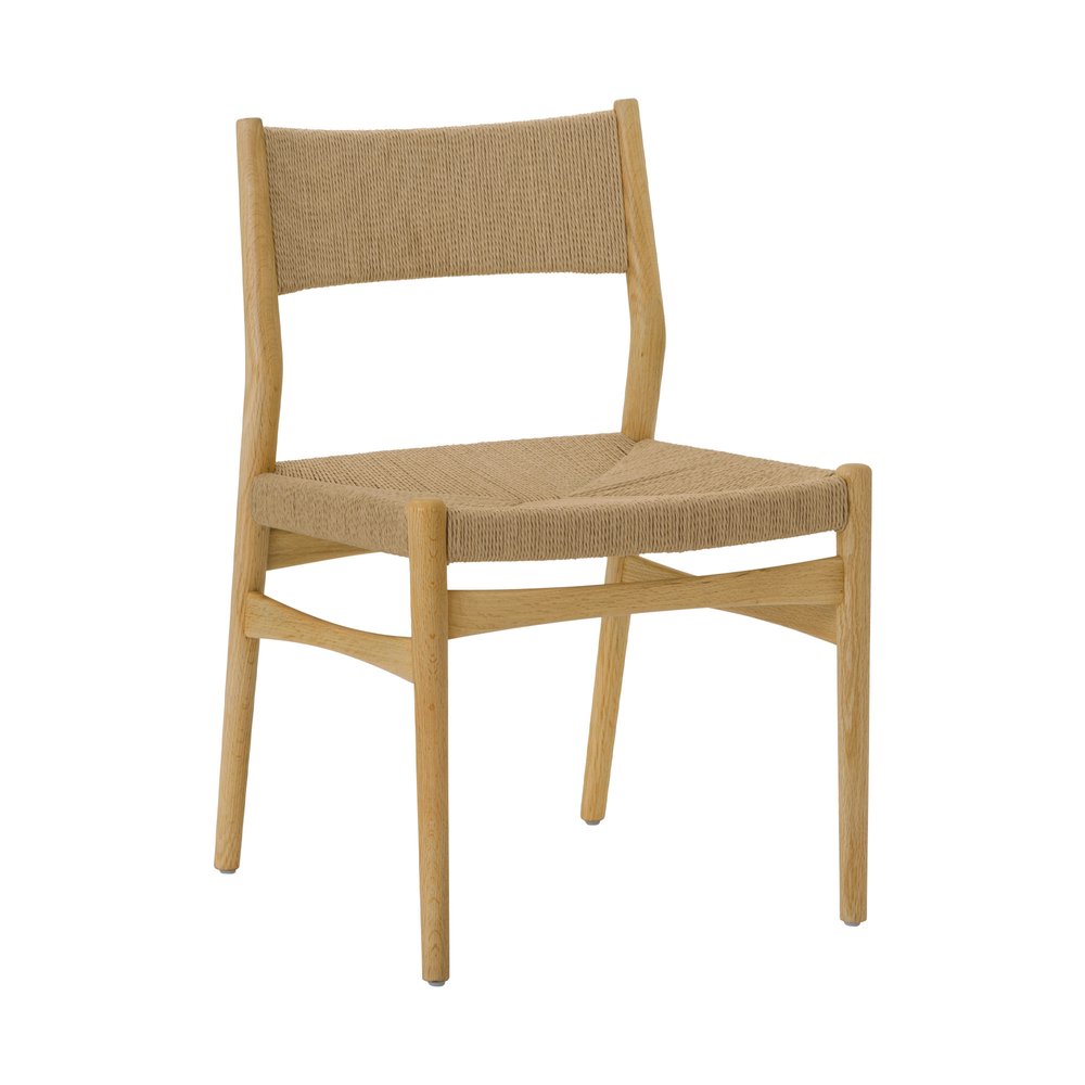 Juego de comedor redondo de cinco piezas de roble con cuatro sillas