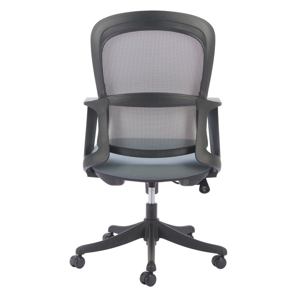 Gray and Black Adjustable Height Swivel Rolling Office Chair