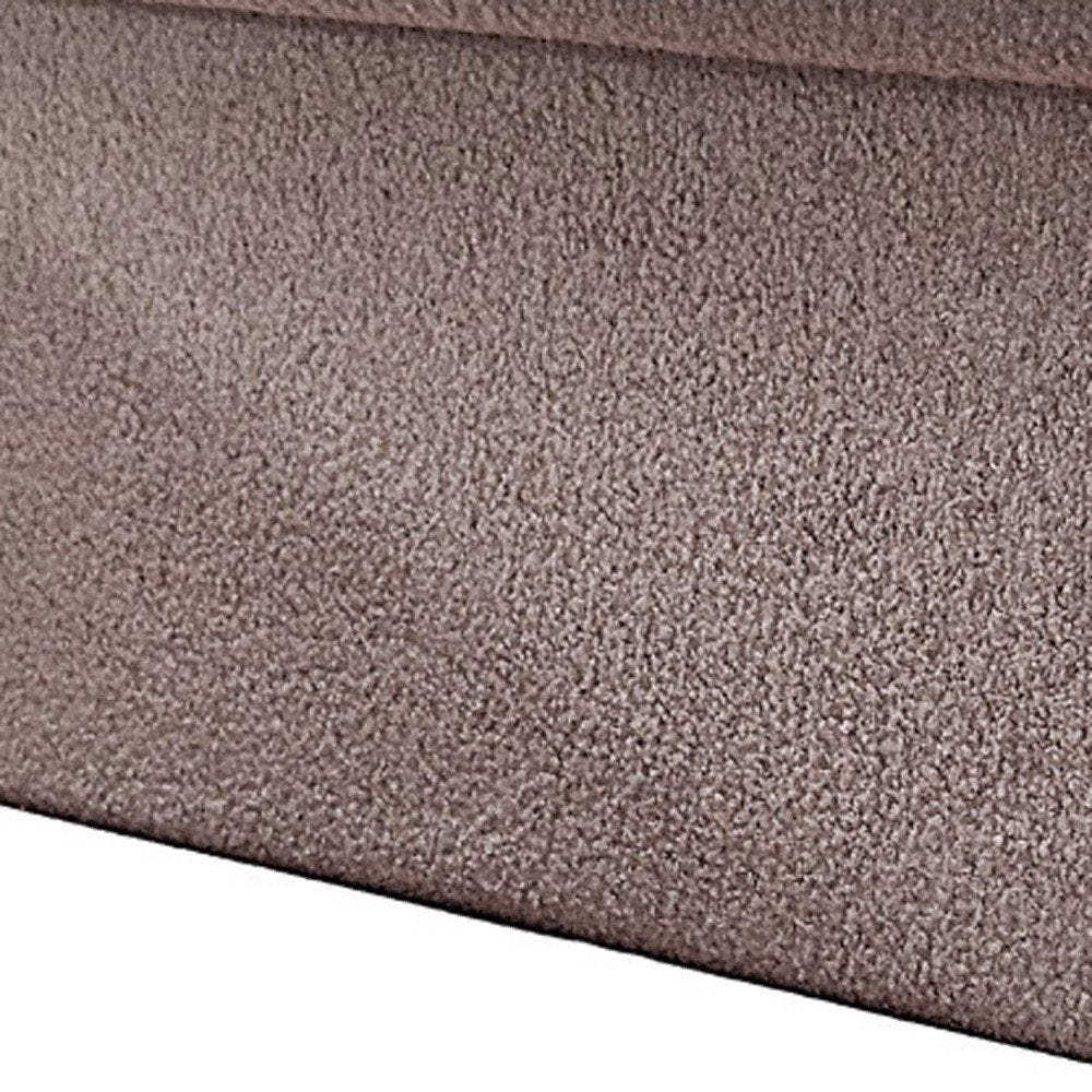 30" Black Boucle Storage Ottoman