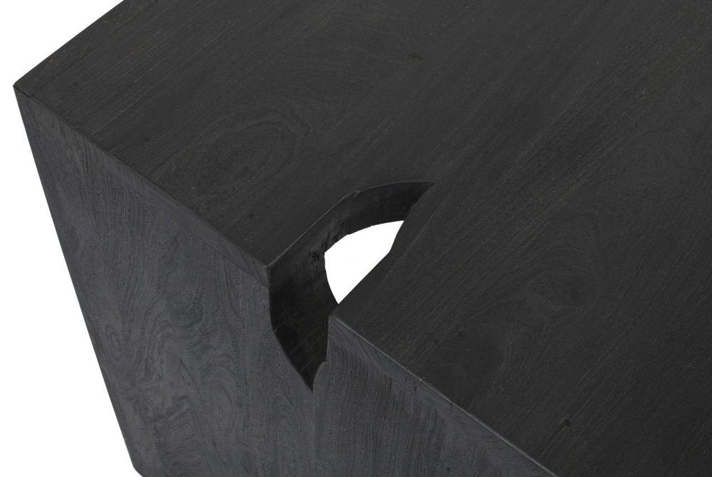 56" Graphite Reclaimed Wood Sled Writing Desk