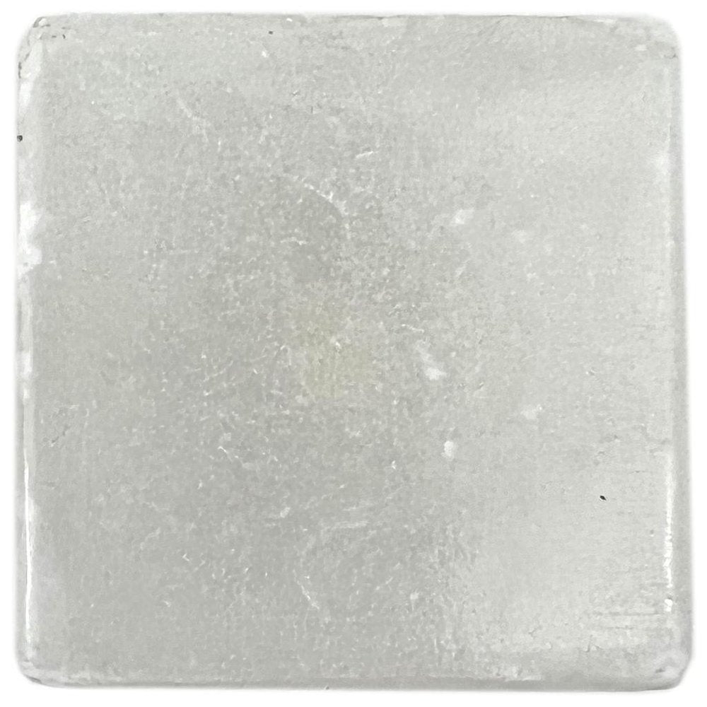 Set of Six White Stone Square Drawer Pull Knobs
