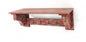 30" Black Distressed Wood Four Hook Wall Mounted Hanging Coat Rack
