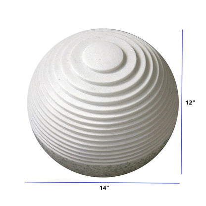 Piedra de jardín de arenisca blanca de 12"