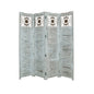 76" X 84" Blue Wood Screen