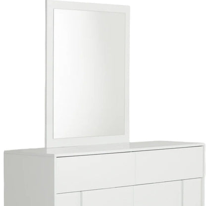 41" White Mounted Dresser Mirror