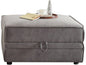 30" Gray Velvet Storage