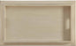 30" Antiqued White Wood Rolling Bar Cart