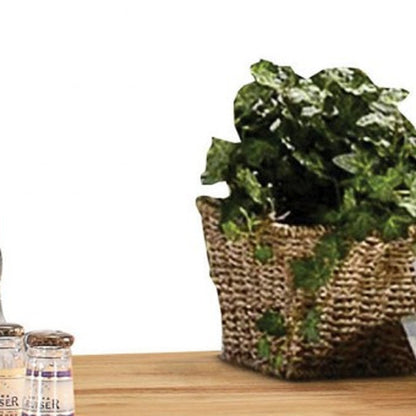 Isla de cocina natural y blanca de 47" x 18" x 34"