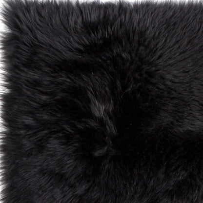 17" X 17" Gray Genuine Sheepskin Chair Pad