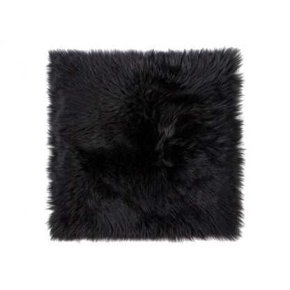 17" X 17" Gray Genuine Sheepskin Chair Pad