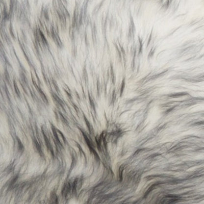 17" X 17" Gray Genuine Sheepskin Chair Pad