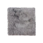 17" X 17" Gray Genuine Sheepskin Chair Pad