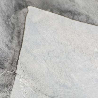 17" X 17" Gray Genuine Sheepskin Chair Pad