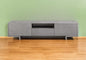 73" Gray Open Shelving TV Stand