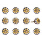 1.5" X 1.5" X 1.5" Yellow Blue And Red  Knobs 12 Pack