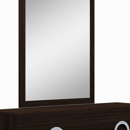 Cómoda gris refinada de 31" de alto brillo