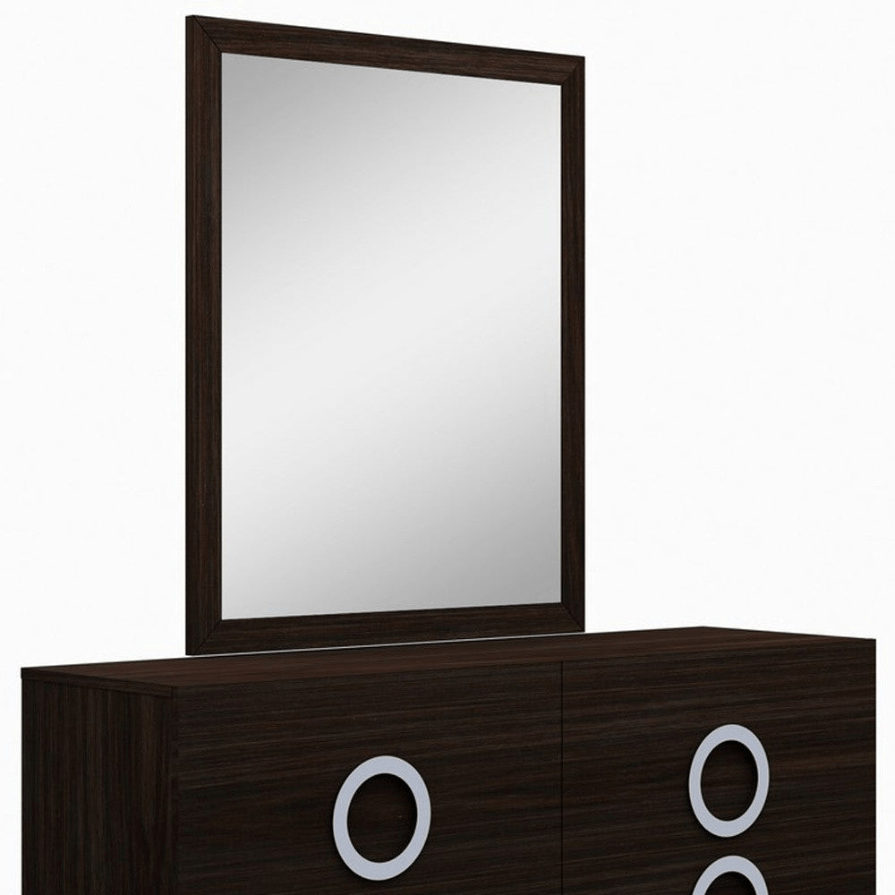 Cómoda gris refinada de 31" de alto brillo