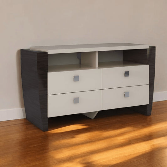 51" Beige Enclosed and Open Storage