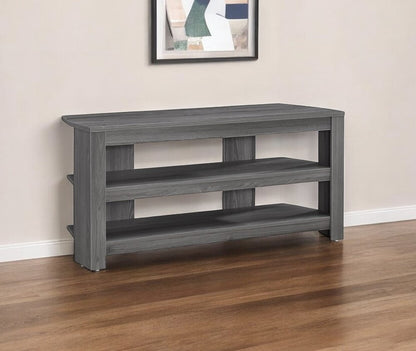 42" Brown Open Shelving TV Stand