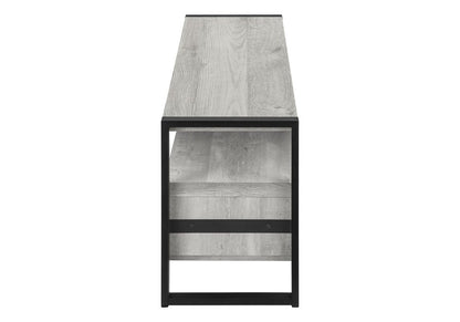 59" Brown and Black Cabinet Enclosed Storage TV Stand