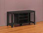 48" Taupe Wood Open Shelving TV Stand
