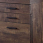 25" Brown Particle Board and Wood Filing Cabinet With Drawers