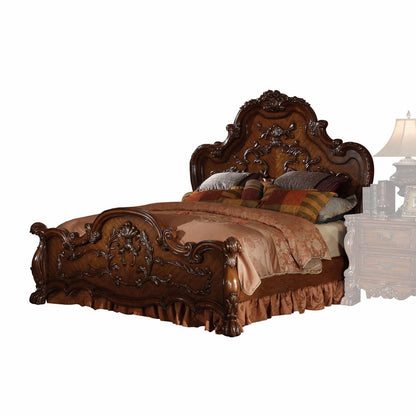 Estructura de cama de madera maciza marrón