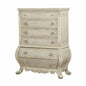 23" Off White Solid Wood Nine Drawer Double Dresser
