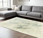 9' X 13' Ivory And Gray Abstract Area Rug
