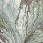 9' X 13' Green And Brown Abstract Area Rug