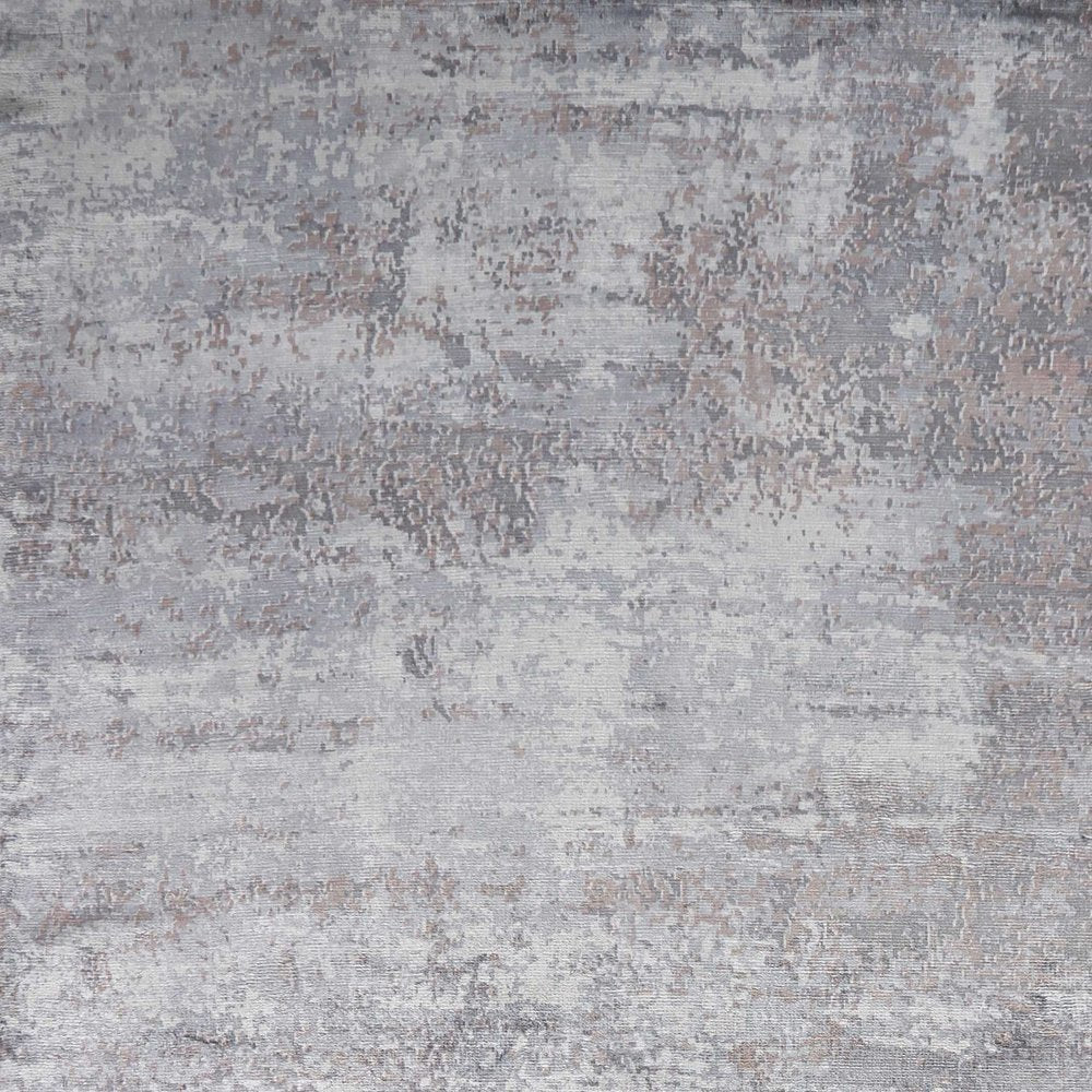 9' X 12' Slate Gray And Dark Gray Abstract Hand Loomed Area Rug