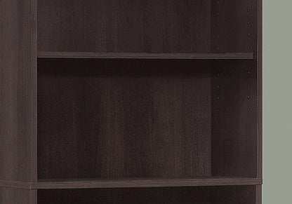 Librería ajustable de madera capuchino de 71"