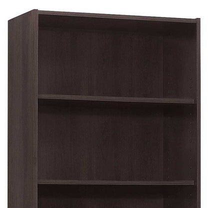 Librería ajustable de madera capuchino de 71"