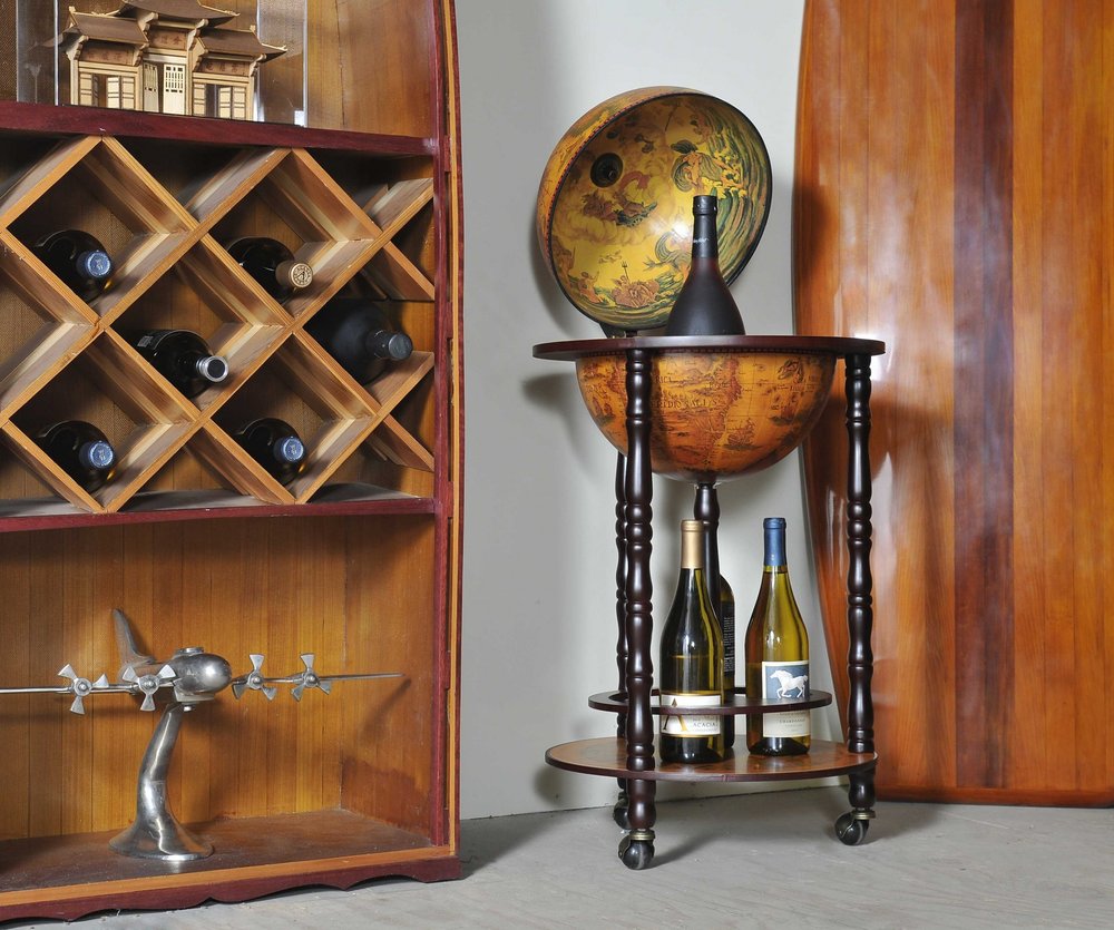 Mesa de bar Globe de 43 x 43 x 89 cm, 330 mm, 4 patas, color rojo