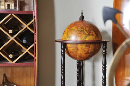 Mesa de bar Globe de 43 x 43 x 89 cm, 330 mm, 4 patas, color rojo