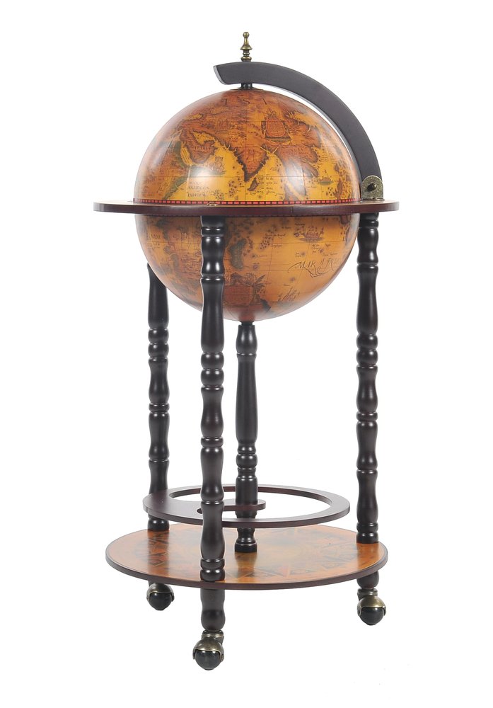 Mesa de bar Globe de 43 x 43 x 89 cm, 330 mm, 4 patas, color rojo