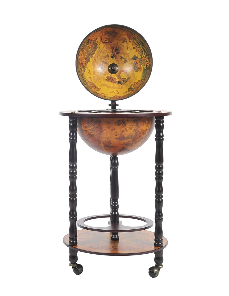 Mesa de bar Globe de 43 x 43 x 89 cm, 330 mm, 4 patas, color rojo