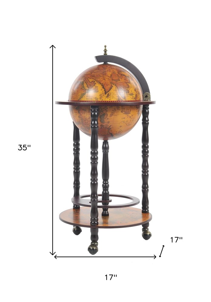 Mesa de bar Globe de 43 x 43 x 89 cm, 330 mm, 4 patas, color rojo