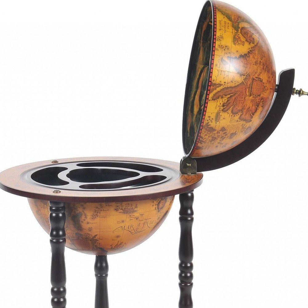 Mesa de bar Globe de 43 x 43 x 89 cm, 330 mm, 4 patas, color rojo