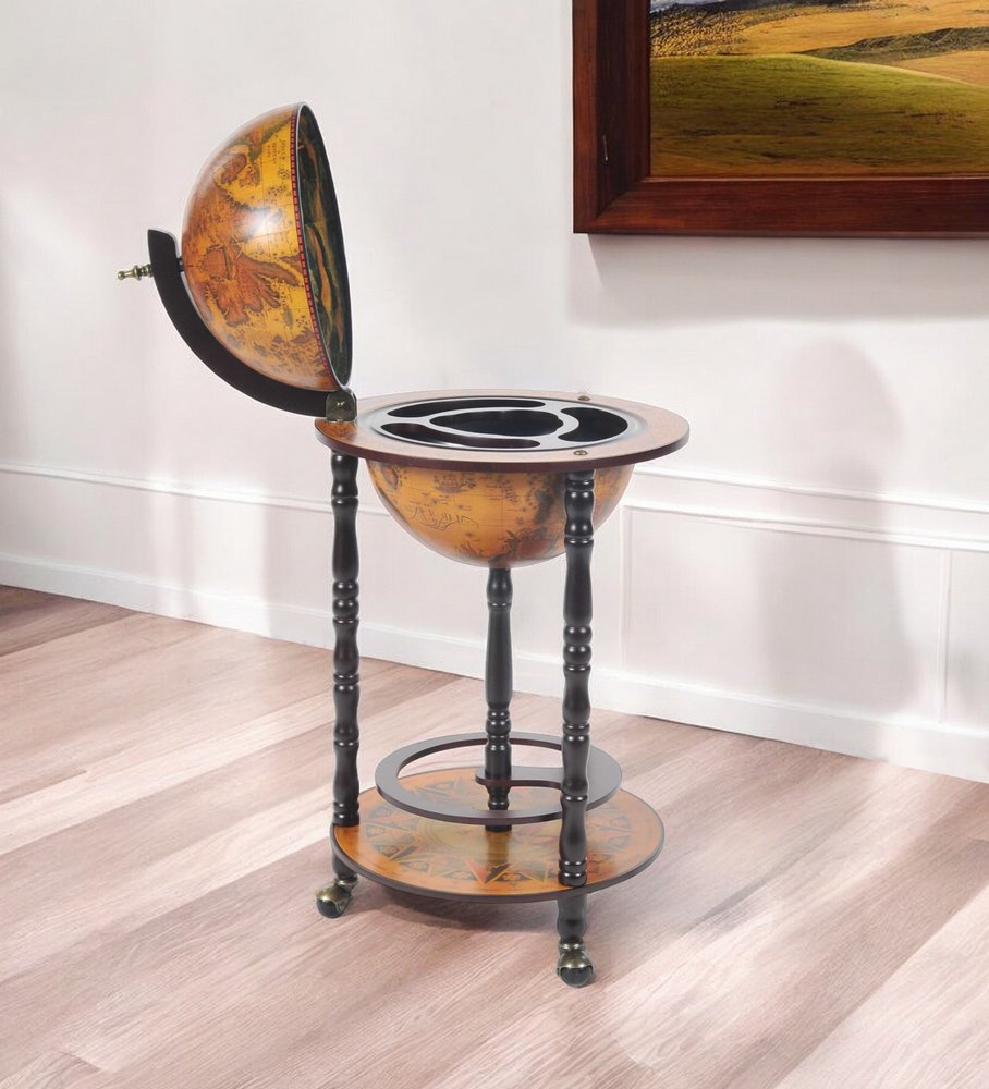 Mesa de bar Globe de 43 x 43 x 89 cm, 330 mm, 4 patas, color rojo