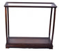 Expositor estándar de 13" de vidrio transparente y marrón oscuro