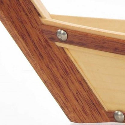 Bandeja para servir sushi en forma de barco de madera natural y marrón de 17"