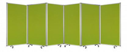 212 X 1 X 71 Green Metal 6 Panel Screen
