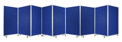 318" X 1" X 71" Green, Metal, 9 Panel, Screen