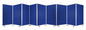 318" X 1" X 71" Green, Metal, 9 Panel, Screen